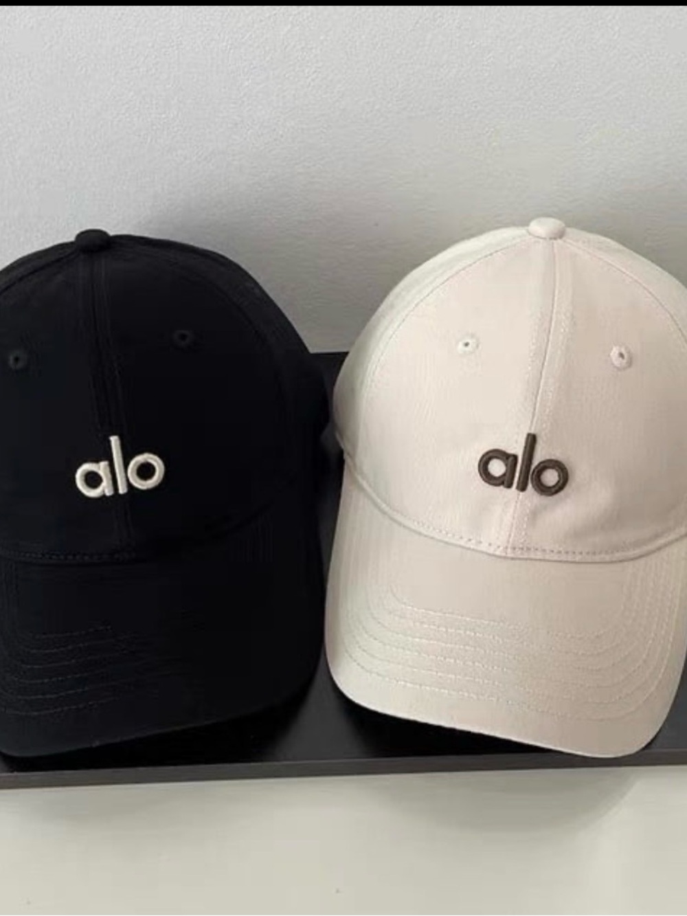 ALO Yoga Baseball Caps - choice of Black, Cream, dark blue, gray. MSG for choice